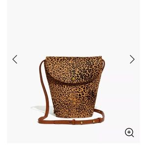 Madewell crossbody bag and card case in leopard
